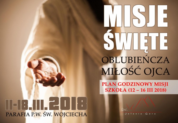 GODZINOWY PLAN MISJI 2018 -  DLA SZKOŁY - 2018-03-01